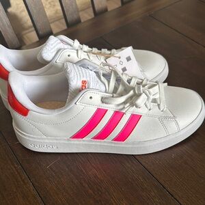 Adidas White and Pink Sneakers